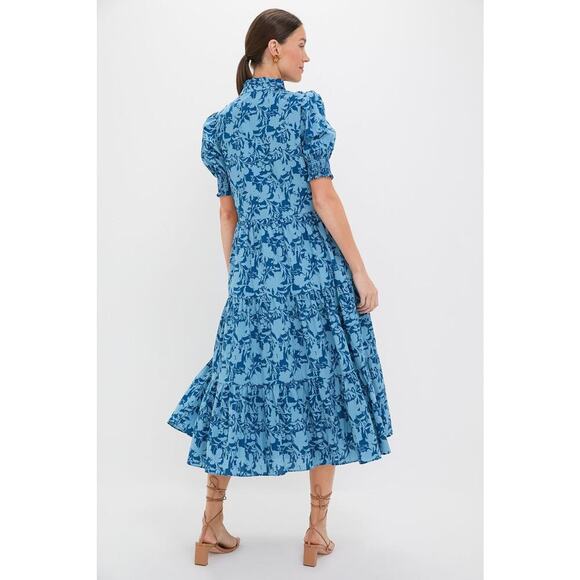 HYACINTH HOUSE Steel Blue Floral Bennett Maxi Dress Size XXL NWT - Picture 2 of 8